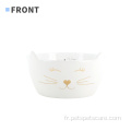 Chien Cat Water Bowl en céramique Bol de nourriture pour animaux de compagnie